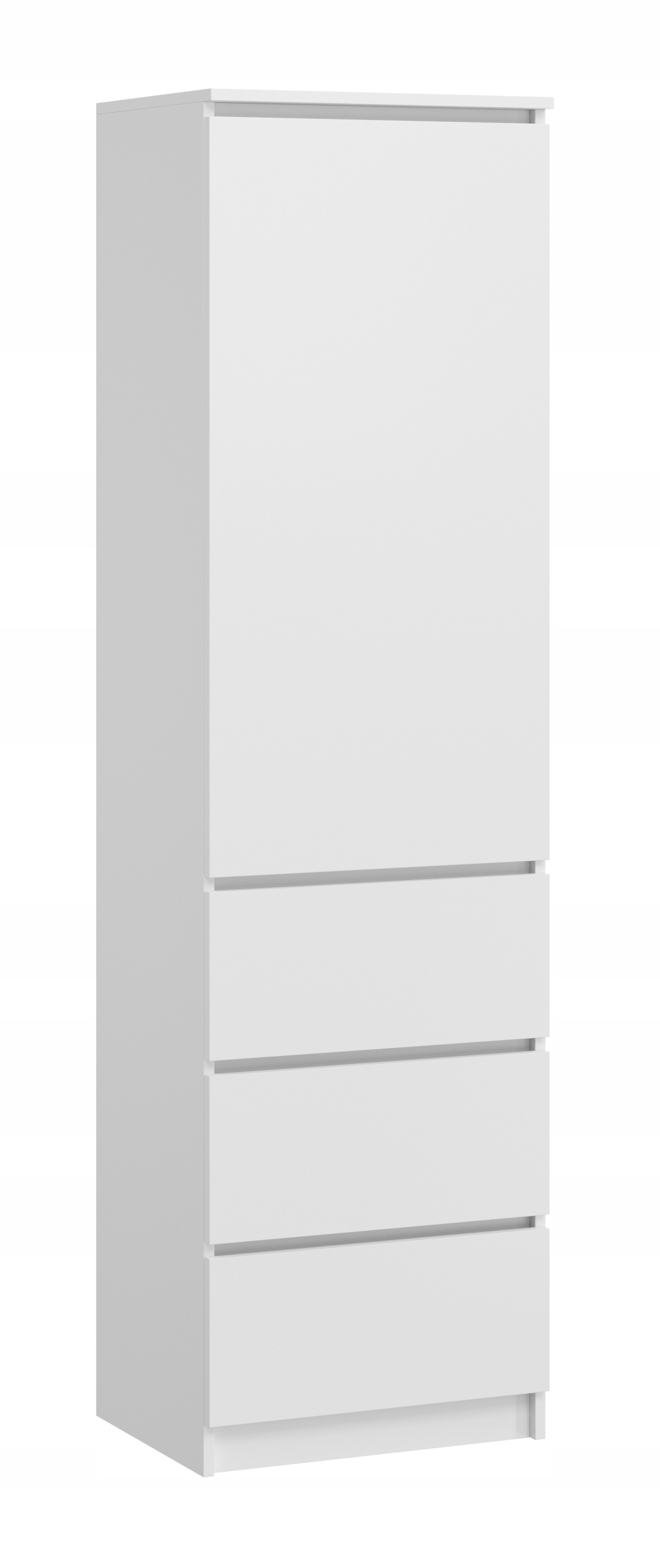 REGAŁ , BIELIŹNIARKA Z SZUFLADAMI MARCEL SZAFA BIAŁA Wysokość mebla 180 cm