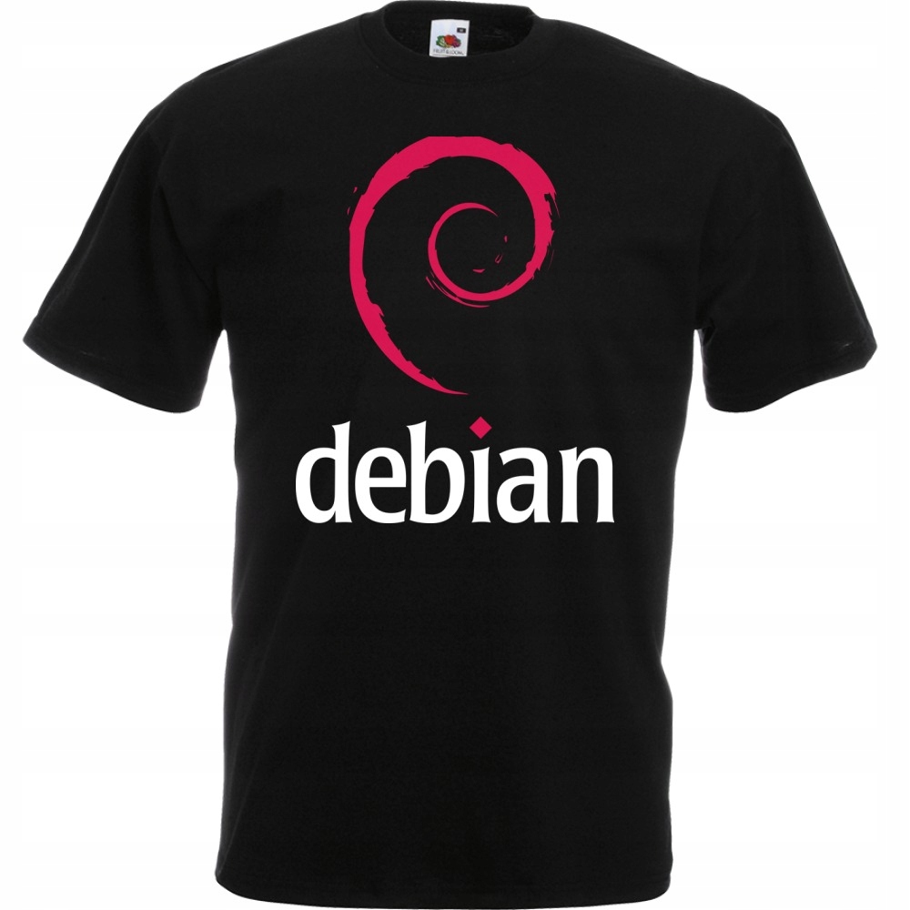 

Koszulka z nadrukiem debian logo It informatyk XL