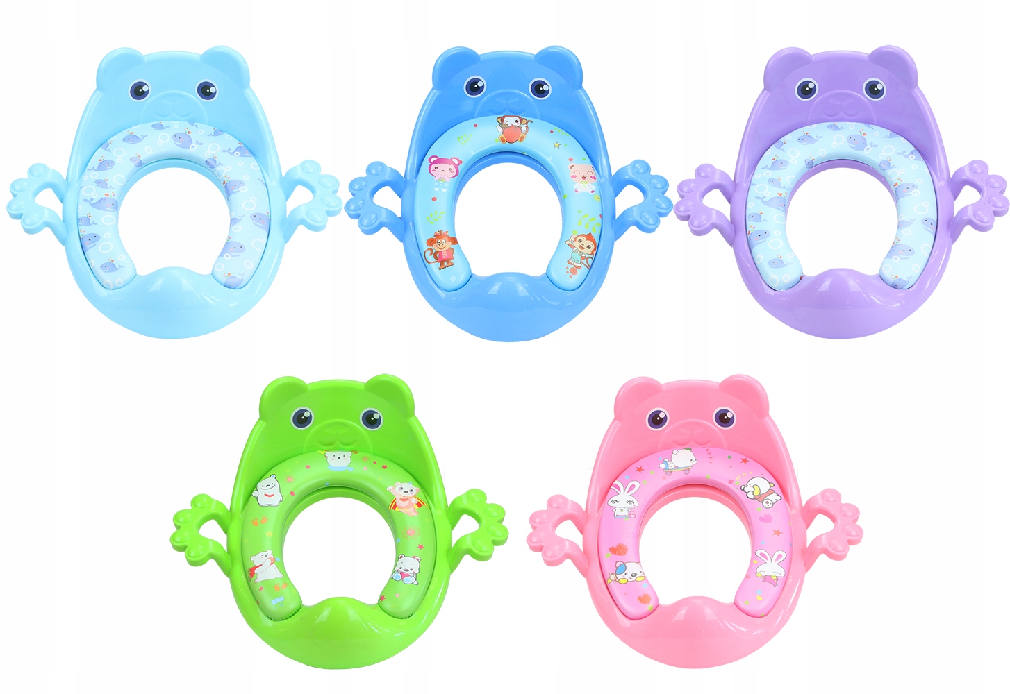 NAKŁADKA NA SEDES WC 8W1 ANTYPOŚLIZGOWA WYGODNA Kolor różowy