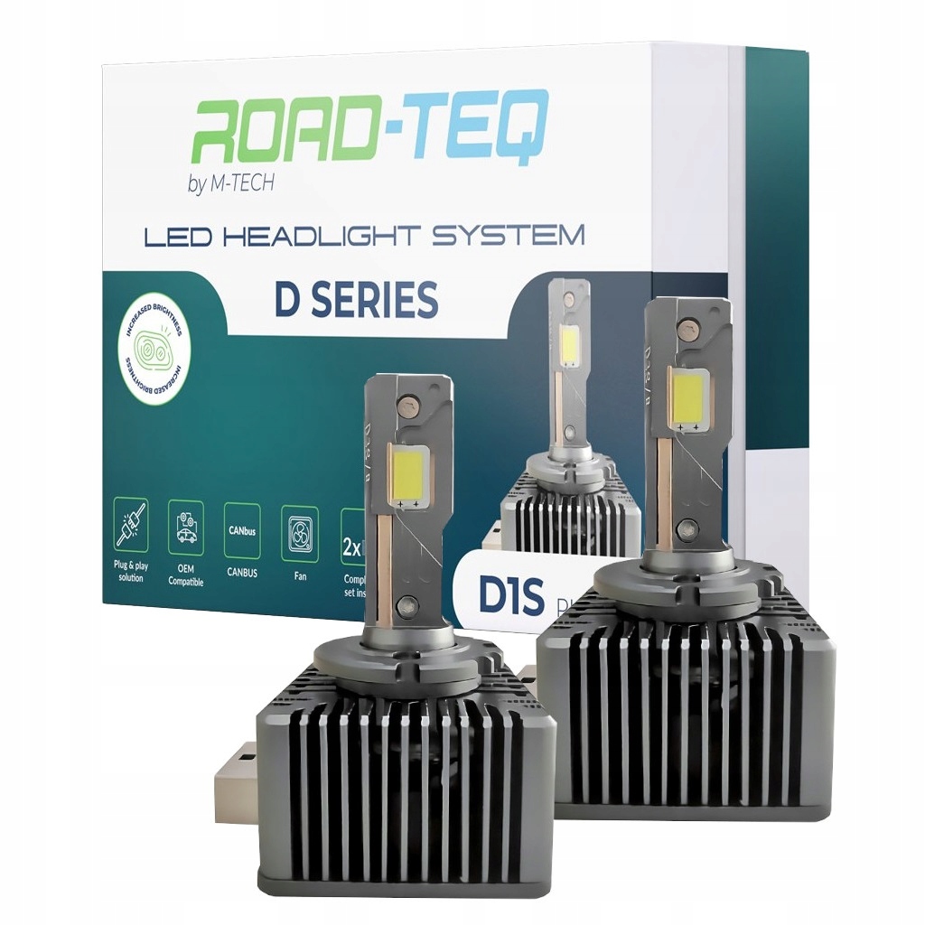 D1S Led Xenónové Žiarovky 12/24V Plug & Play Canbus 6000K 35W