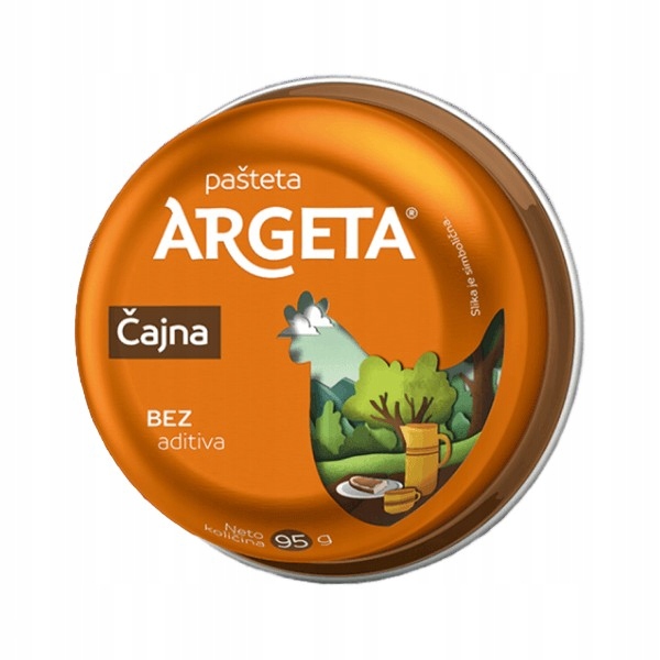 Levně Sada Paštika z kuřecího masa (Čajná pašteta) plechovka 14 x 95 g Argeta