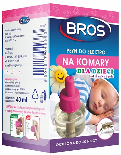 

Bros Płyn Do Elektro Na Komary Dla Dzieci Od 1 Rok