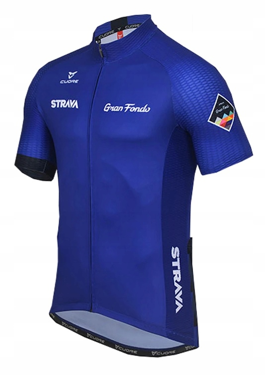 STRÓJ ROWEROWY MĘSKI STRAVA NIEBIESKI SPODENKI ŻELOWE KOMPLET KOLARSKI XXL Kod producenta 1010857270