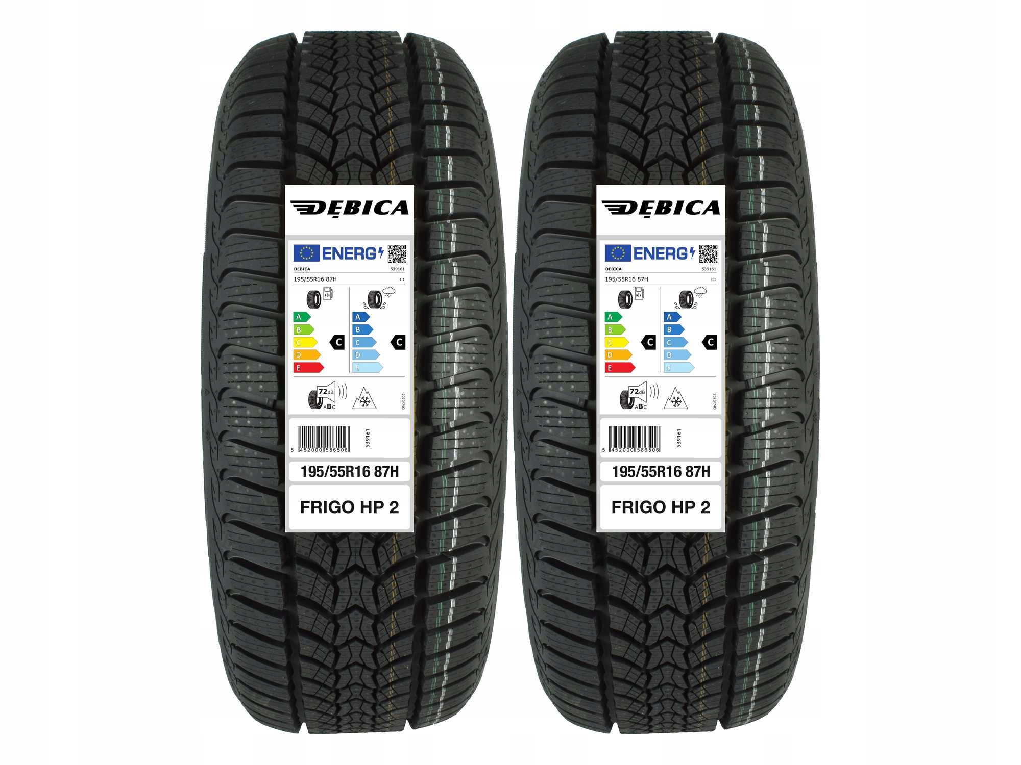 

2 Opony zimowe 195/55R16 Dębica Frigo Hp 2