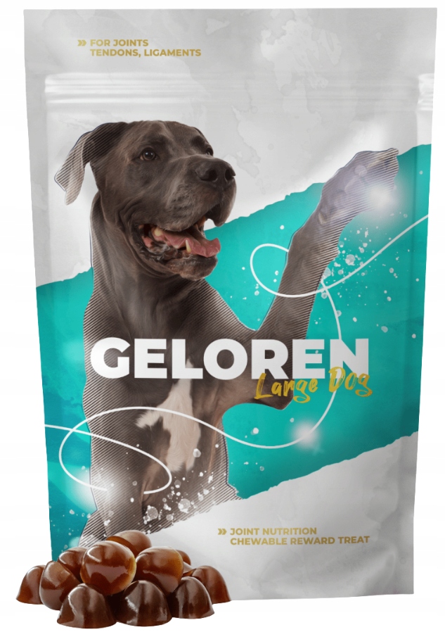 Levně Geloren Large Dog želé pro velké psy na klouby 420 g