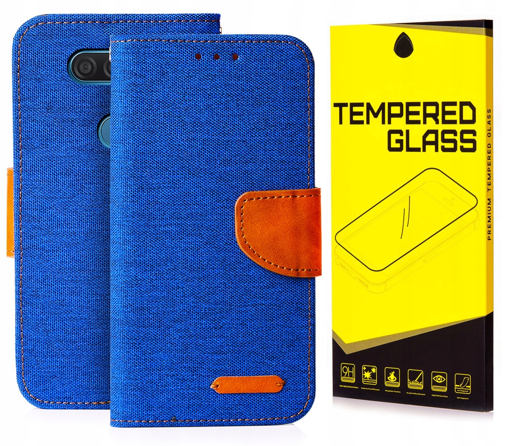 

Etui Portfel Canvas do Lg G8S ThinQ Szkło