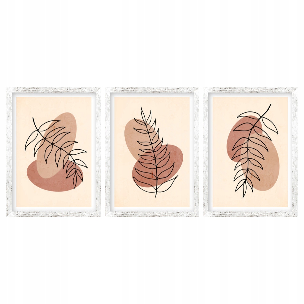 

Kompozycja obrazów w ramie 99x45 Szkicowany Liść