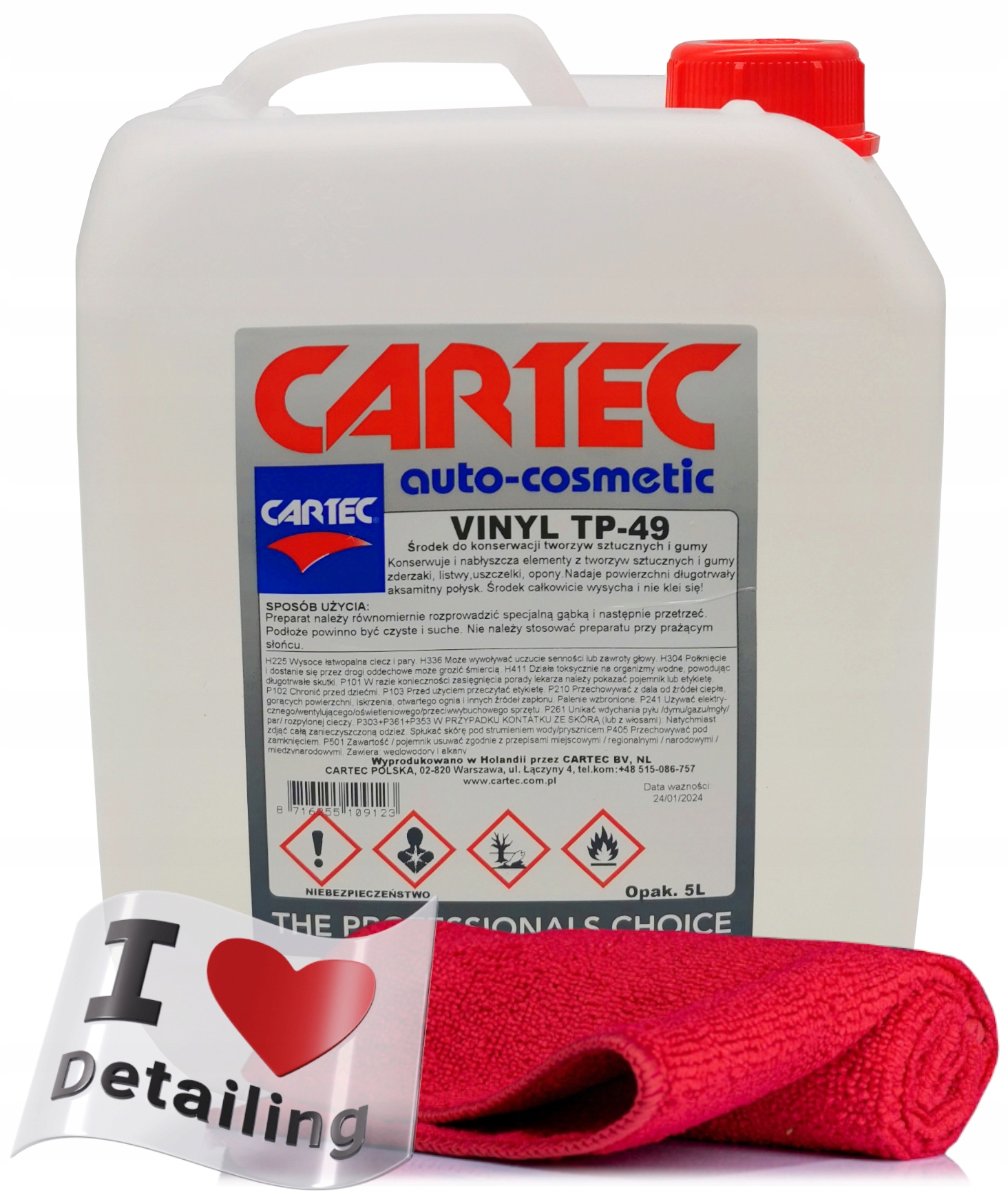 

Cartec Vinyl TP-49 Do plastików zew. i opon 5L