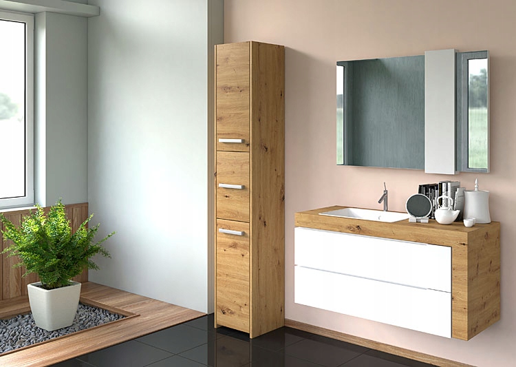 SZAFKA ŁAZIENKOWA = INDUSTRIALNA 30 CM DĄB ARTISAN Marka Elior