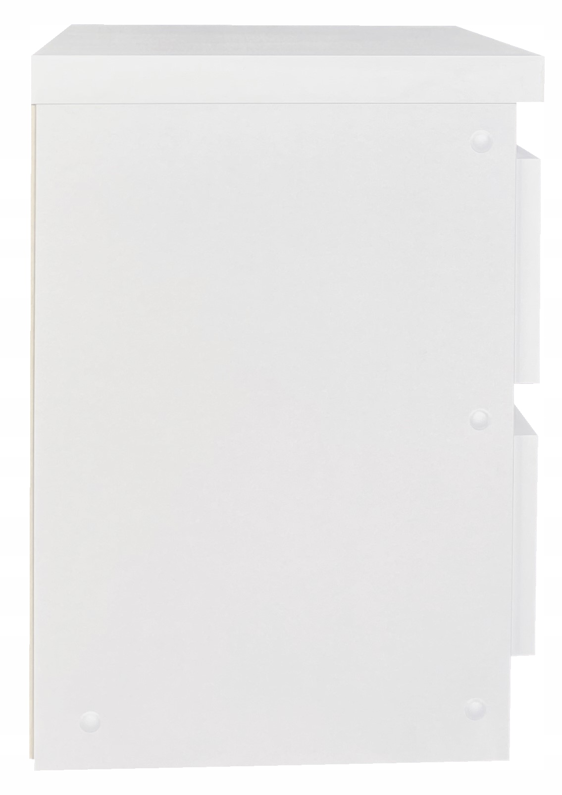 SZAFKA NOCNA BIAŁA STOLIK NOCNY 2 SZUFLADY 30X30CM PRAKTYCZNA NOWOCZESNA Szerokość mebla 30 cm