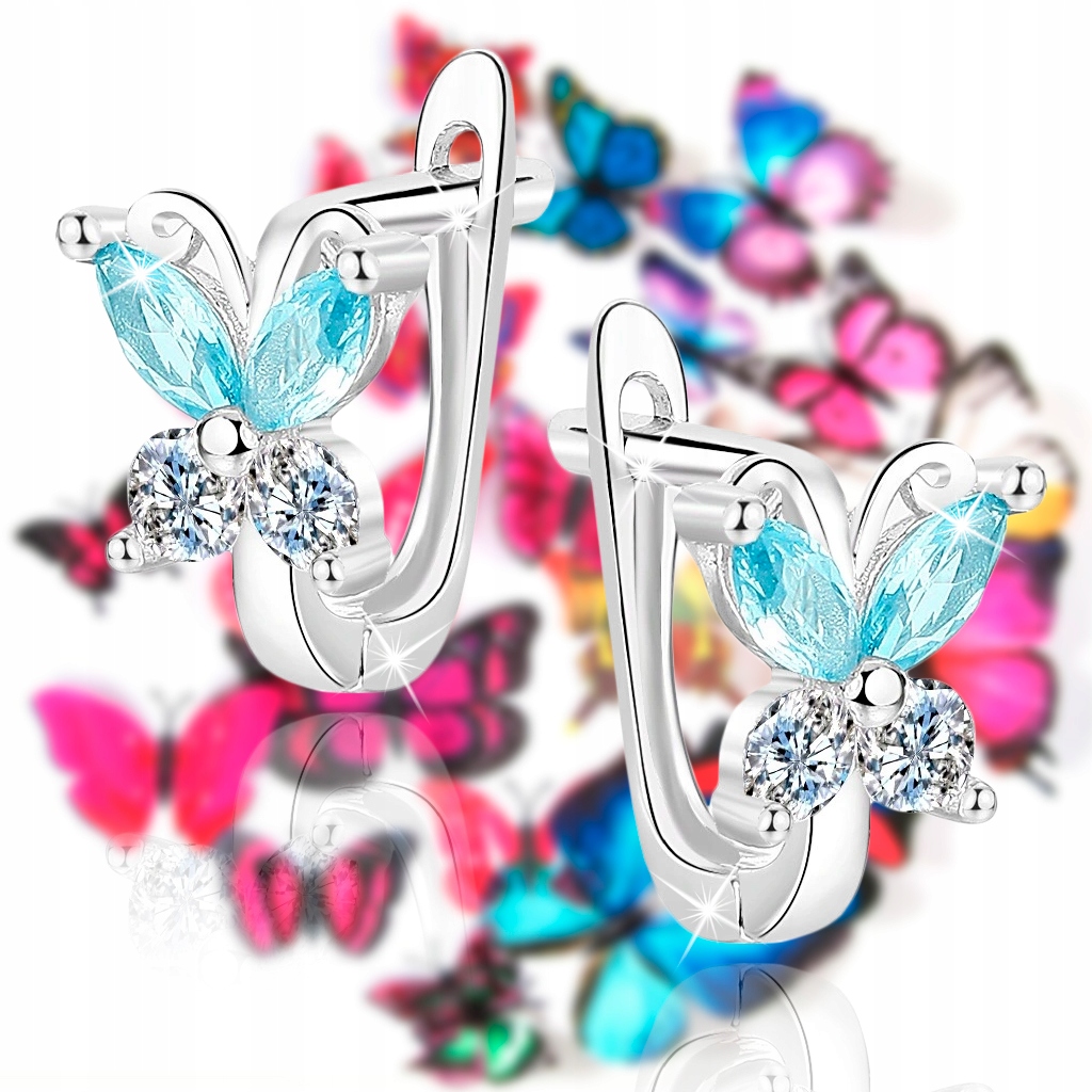 KOLCZYKI SREBRNE DLA DZIEWCZYNKI ANGIELSKIE GRAWER Marka Mennica Bydgoska