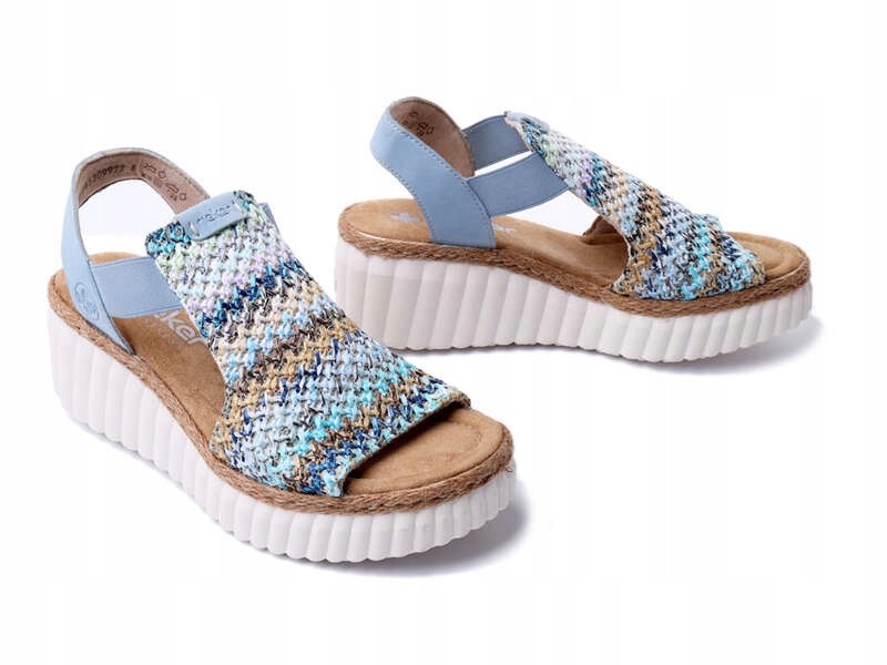 Rieker sandały damskie Rieker 69172-91 koturn rozmiar 41