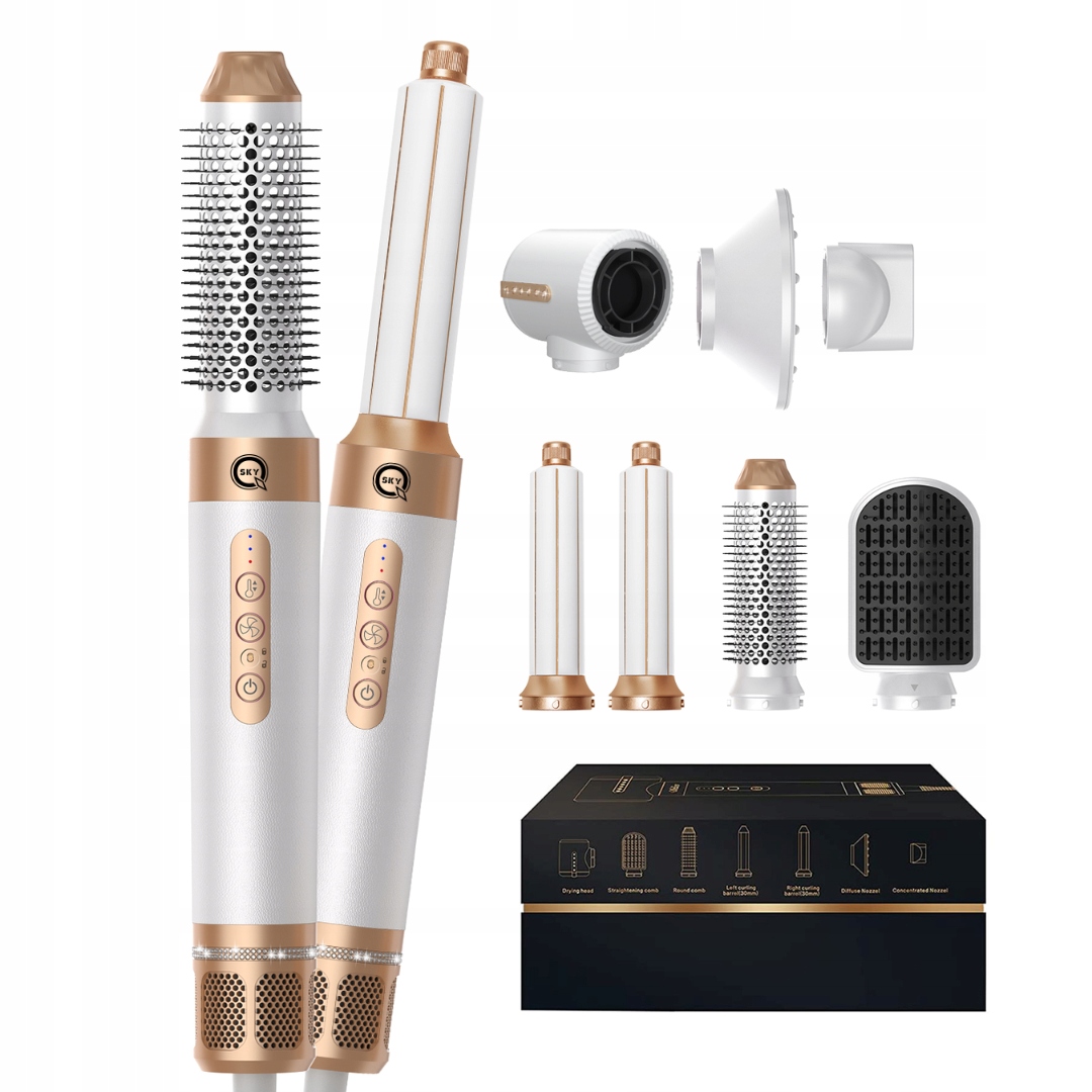 Wielofunkcyjna Suszarka Do Stylizacji Włosów 7W1 Jonizacja Regulacja 1400W