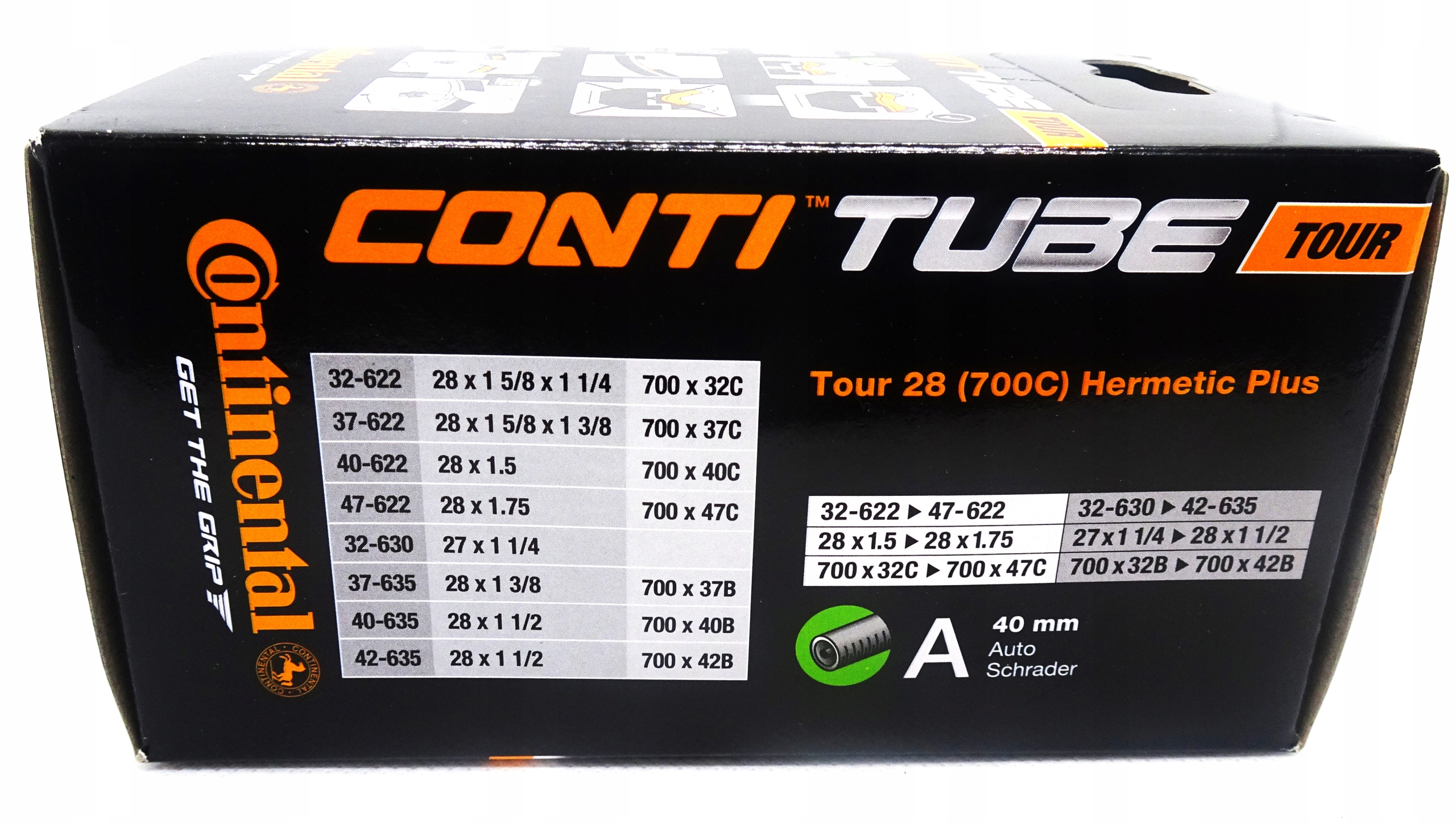 CONTINENTAL DĘTKA HERMETIC PLUS 28" 700 x 35C 38C 40C 42C 45C 47C AV MOCNA EAN (GTIN) 4019238557015