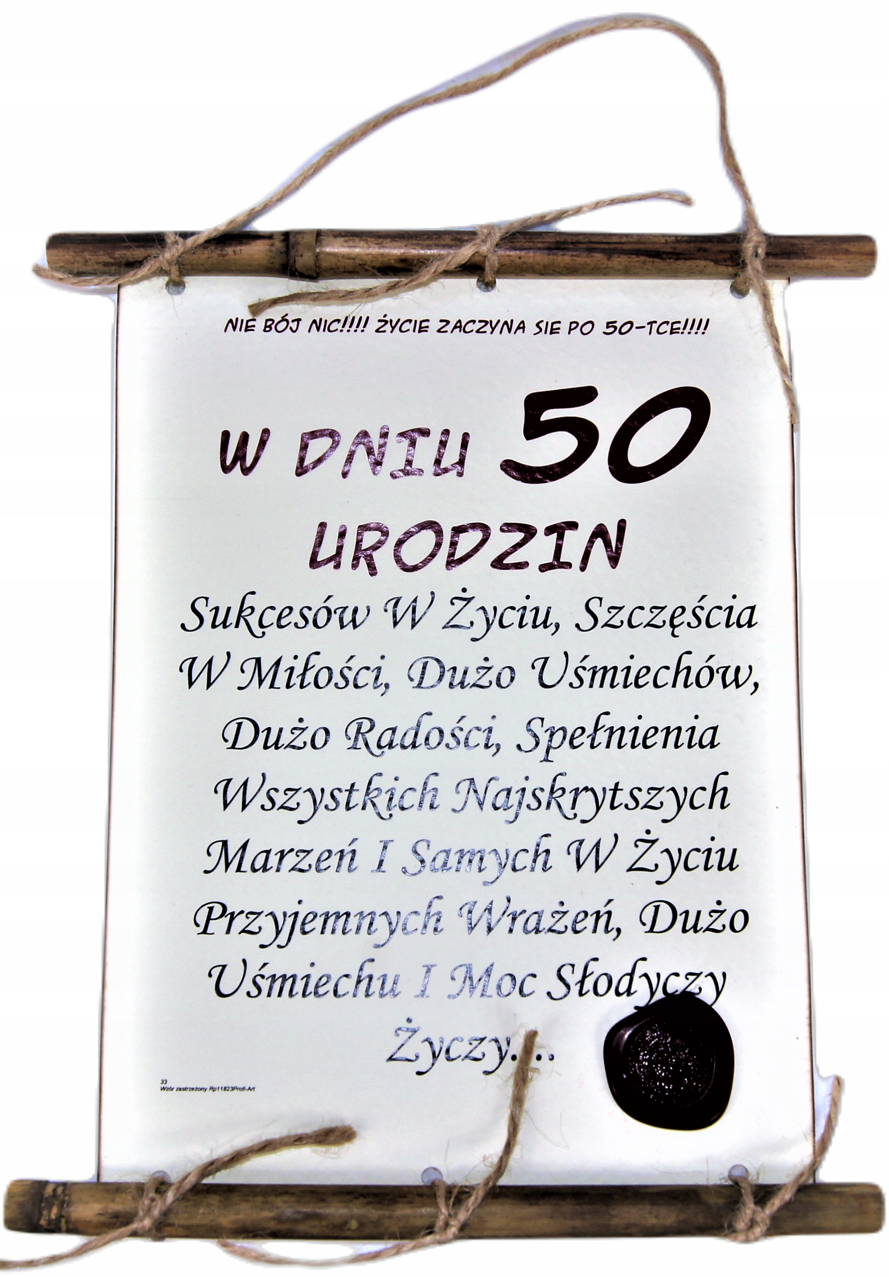 

Śmieszny Dyplom 50 Urodziny Jakość