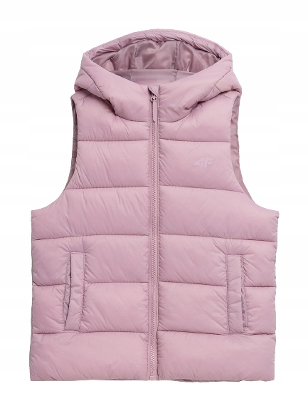 

Kamizelka dziewczęca 4F F007 bezrękawnik róż 122.