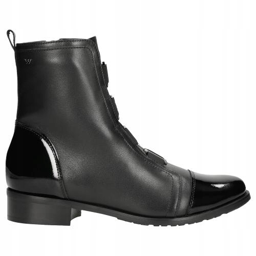 

Buty Wojas Botki damskie skóra czarne r. 38