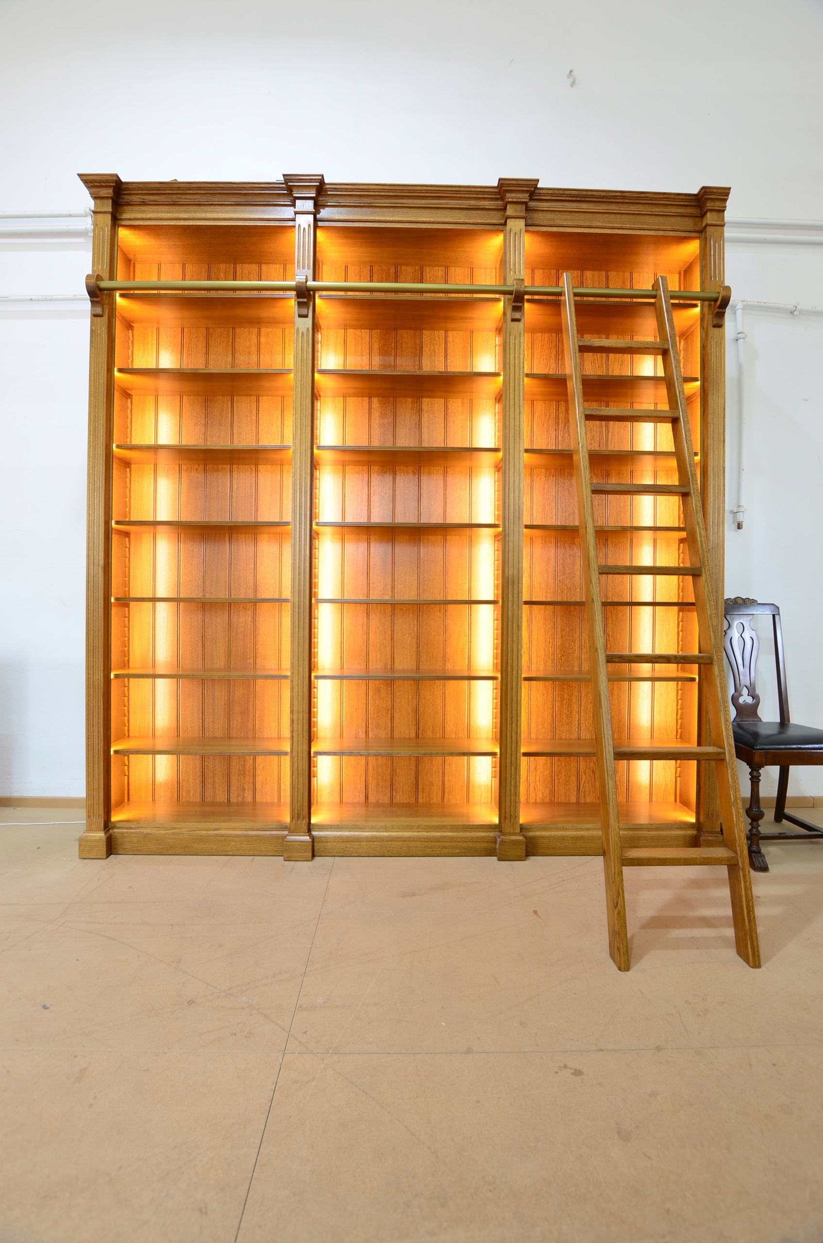 Biblioteka - Regał Cezar dębowy