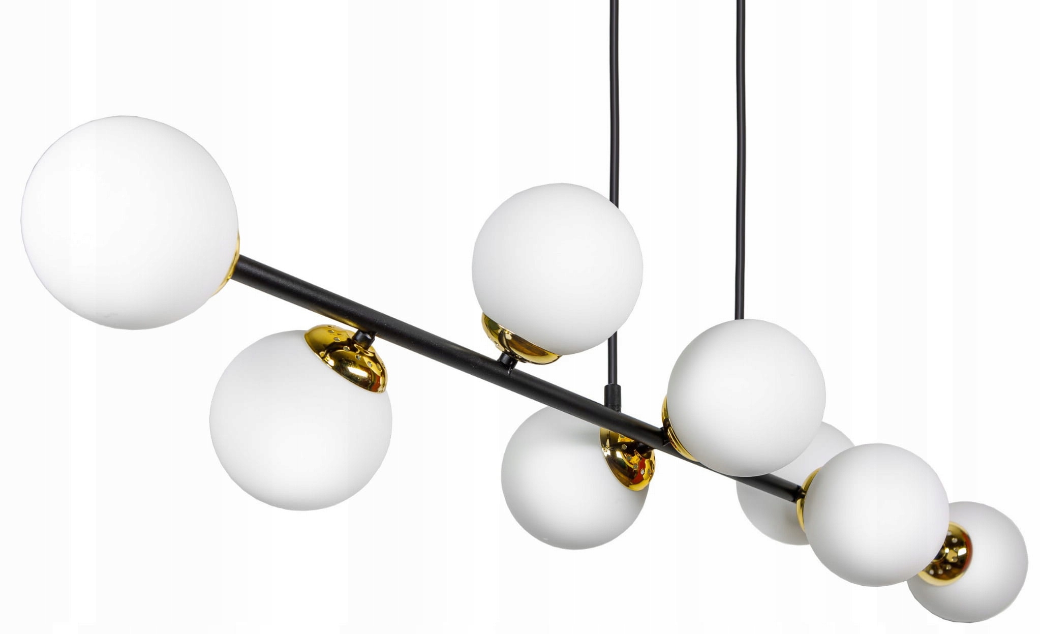 Lampa wisząca NOWOCZESNA SZKLANE KULE MILO 8xE27 (1040) • Cena, Opinie • Lampy wiszące