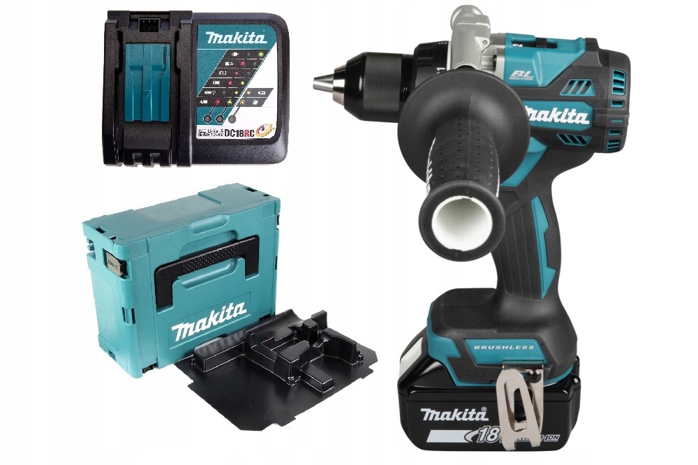 Makita Mocna Wiert.-wkrętarka B/ud. 130Nm Lxt 18V DDF492ZJ BL1850B DC18RC