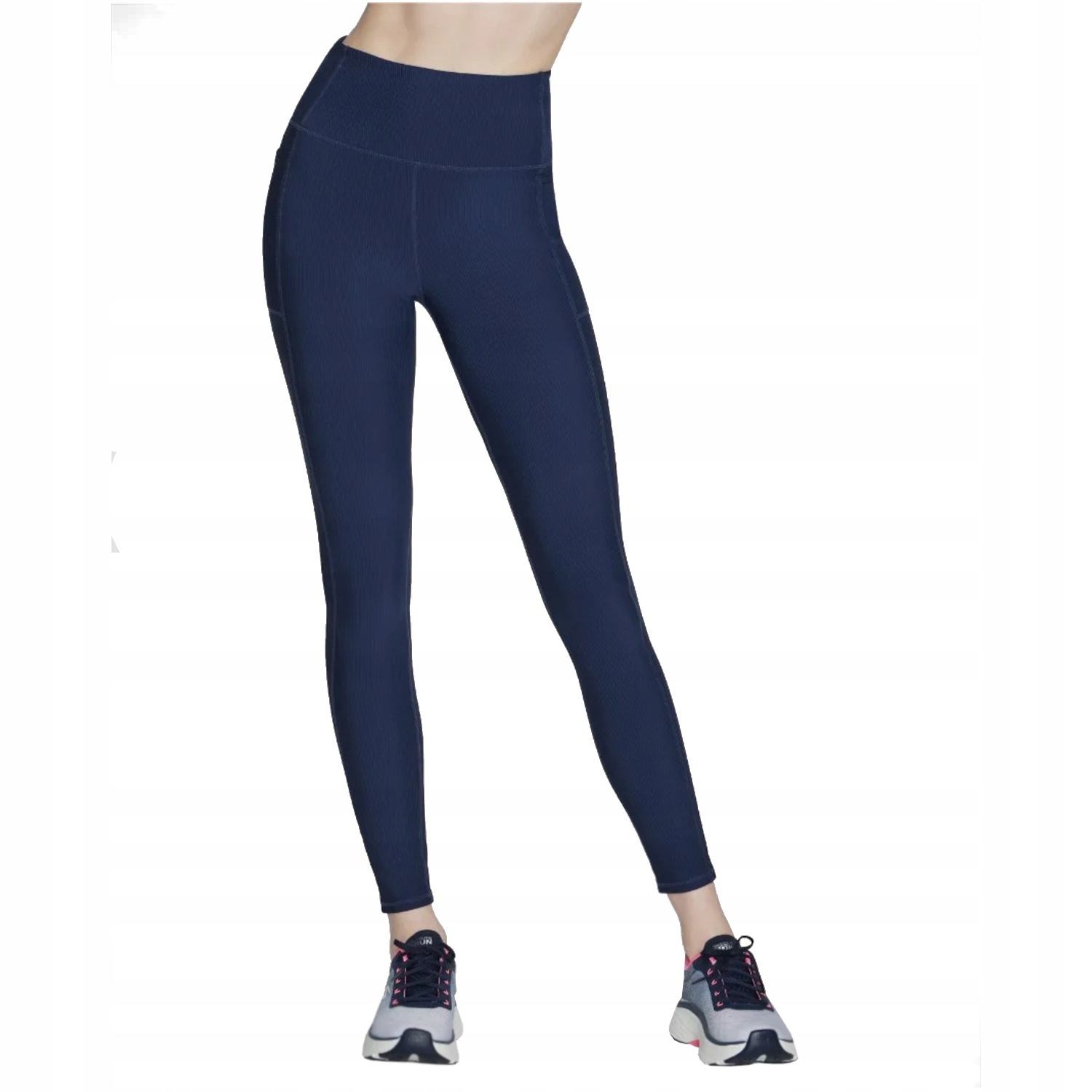 Skechers Go Flex Rib Fl Hw Legging [s] Dámské legíny Nylon Tmavě modrá