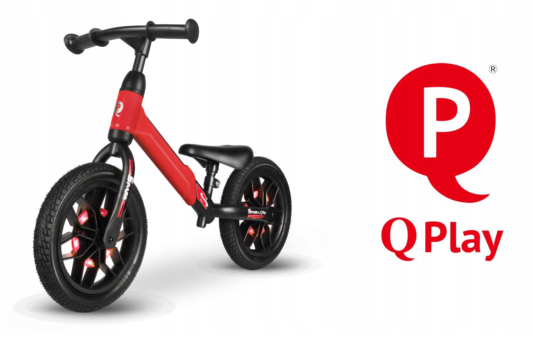 Rowerek Biegowy Pojazd Jeździk Qplay Spark RED Materiał metal inny
