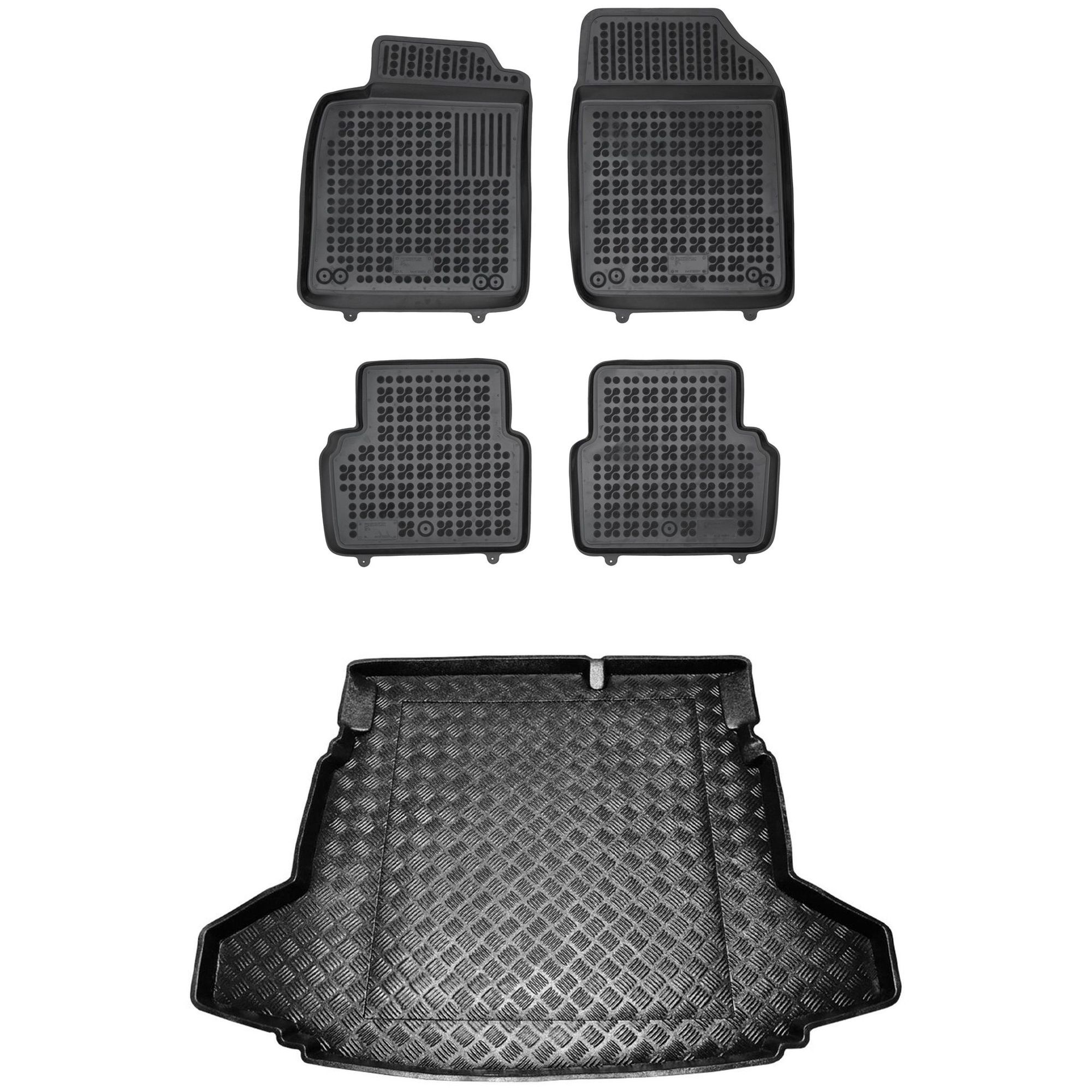 Zestaw dywaniki i mata korytka Saab 9-3 II 2002-2014 Sedan wersja Sport