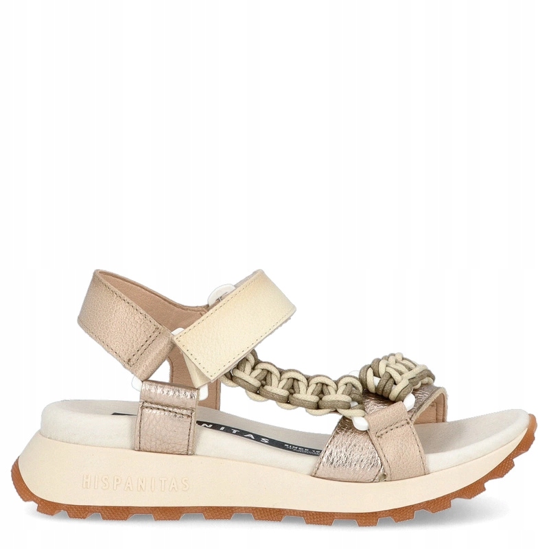 Španělské sandály Hispanitas HV253898 Zlato-béžové 40