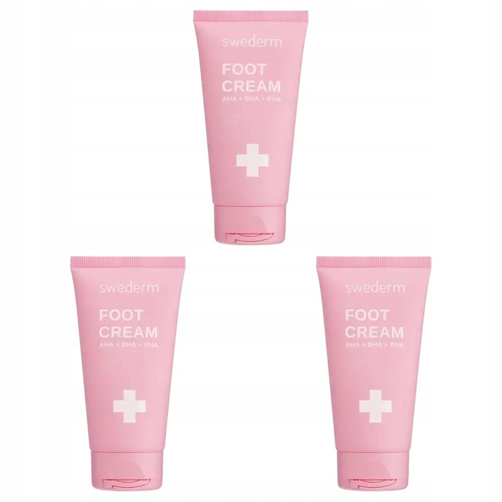 3x Swederm Złuszczający krem do stóp, 75 ml
