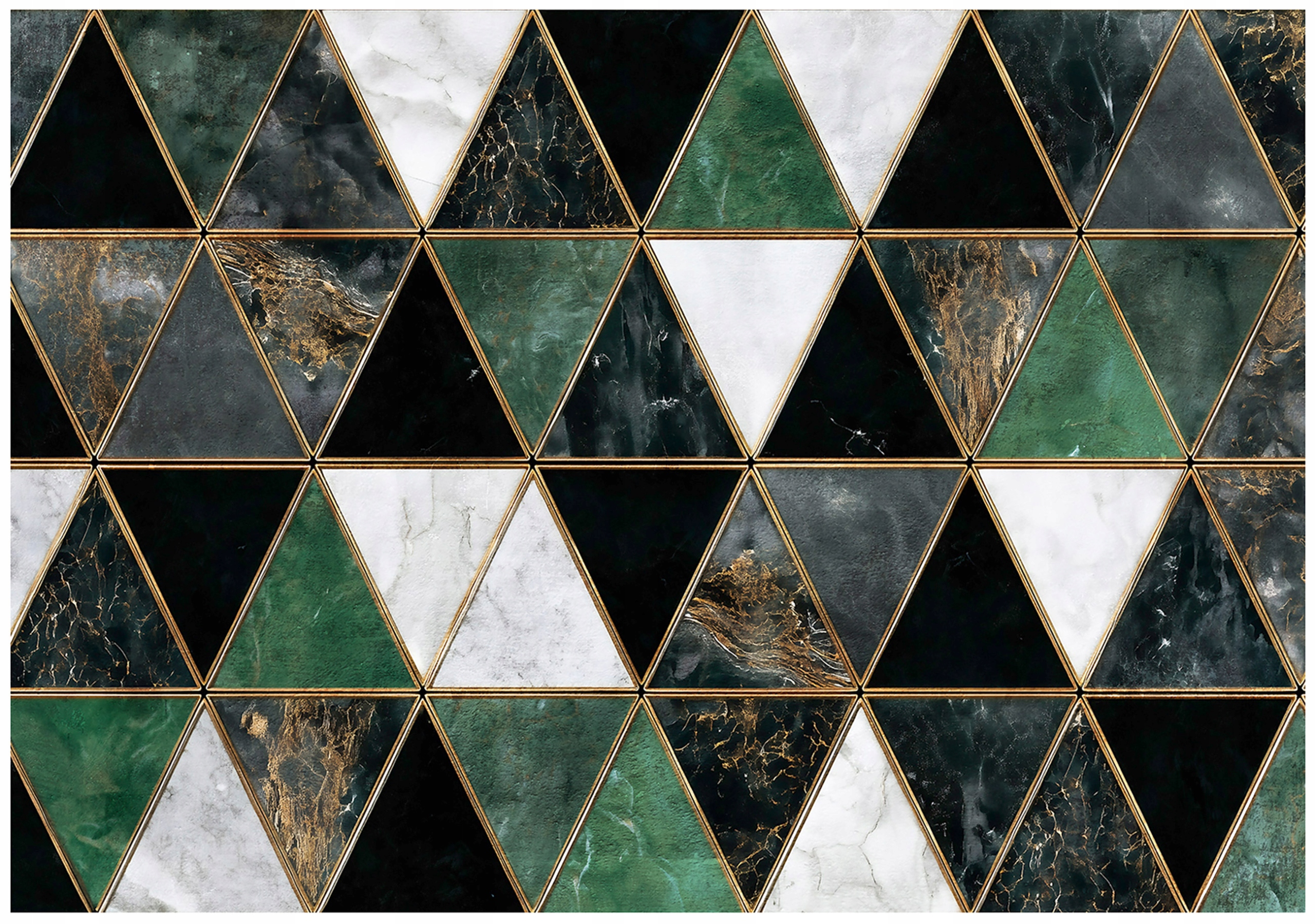 Vinylová Fototapeta Na Vlizene Geometrická Abstrakcia Zlatá 368x254
