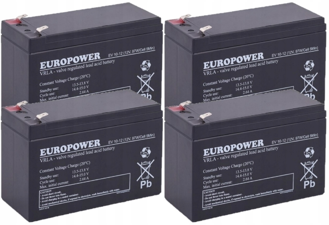 RBC31 RBC 31 #31 ZESTAW AKUMULATORÓW PAKIET BATERII DO UPS APC 4x EV 10-12