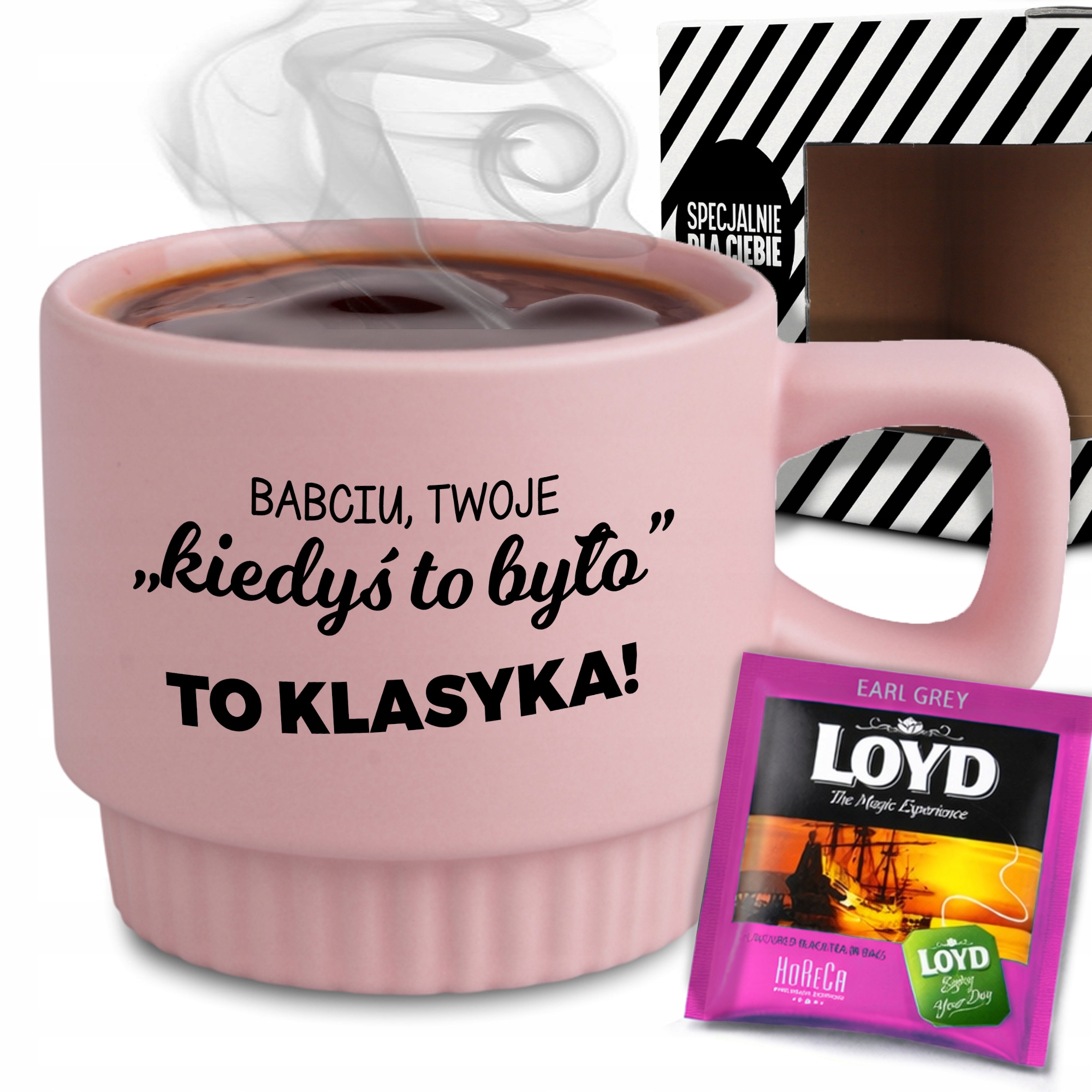 Rýhovaný Hrnek Sada V Krabičce Čaj Růžový Byl Kdysi Dárek