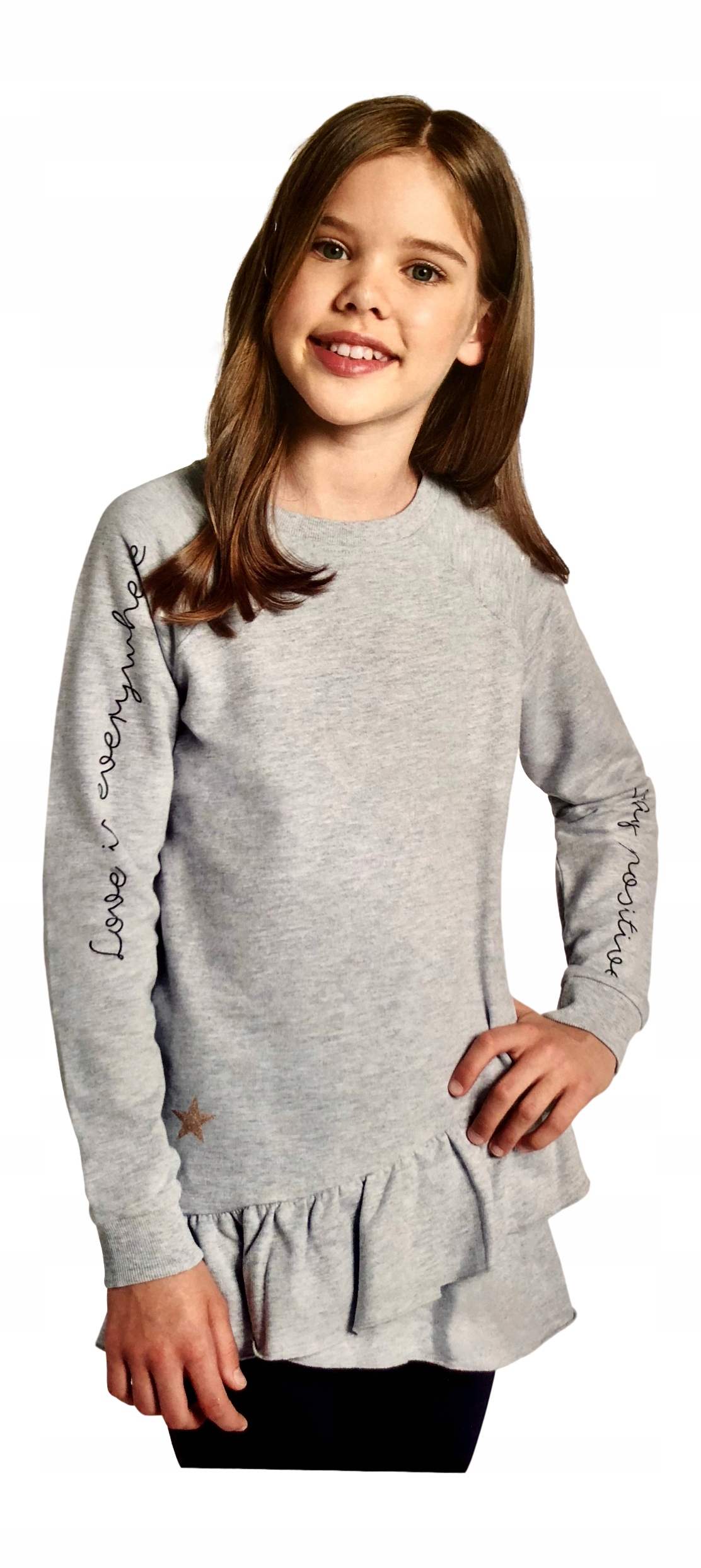 Bluzka Tunika dziewczęca любовь повсюду *152