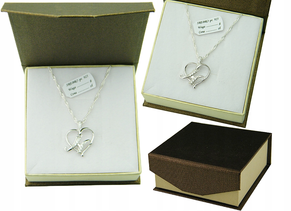 

Wyjątkowa Literka H Serduszko Z Łańcuszkiem Srebro