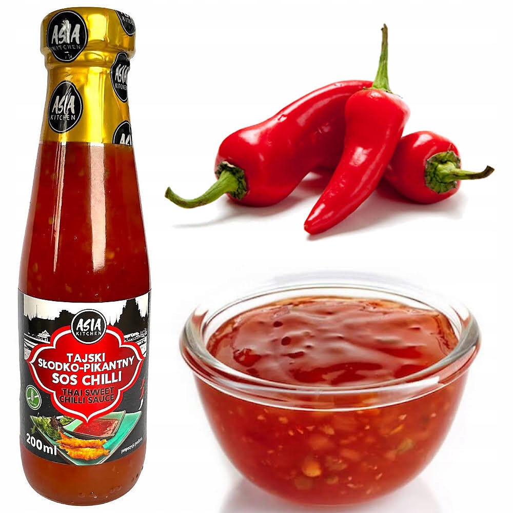 

Tajski Słodki Sos Chili Do Kurczaka 200ml Asia Kit