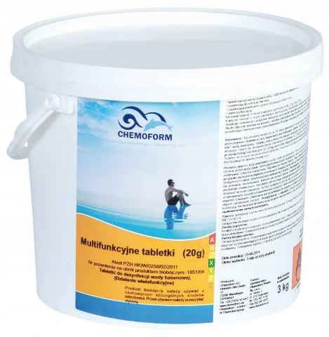 5 kg Tabletki Multifunkcyjne 6w1 20g Chlor Basen