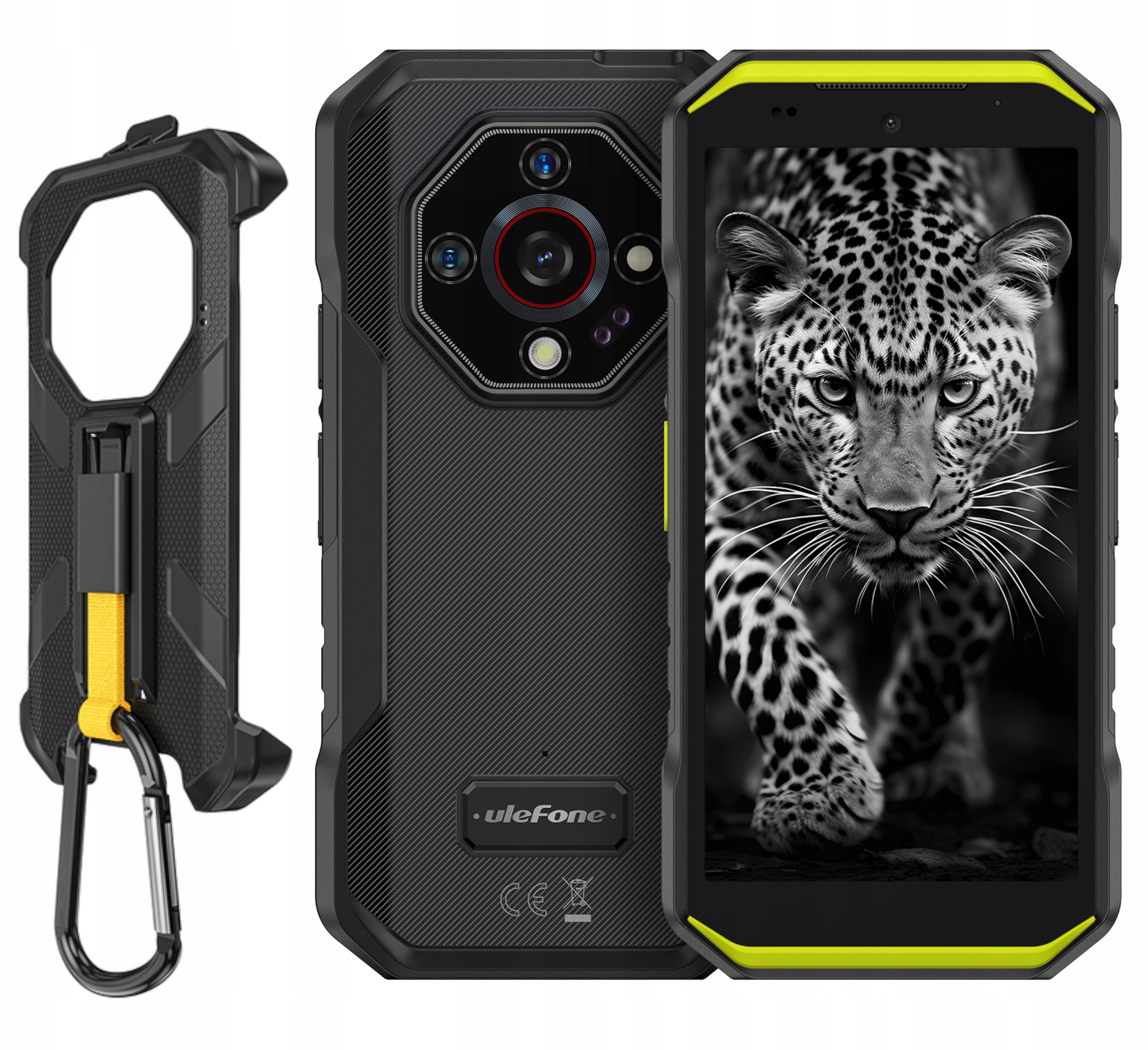 Armor X32 Pancerny Smartfon Ulefone 6GB 128GB Noktowizja Zielony Etui