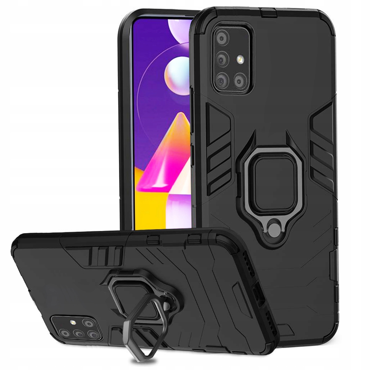 

Etui Pancerne Ring Holder Do Samsung M31S Szkło