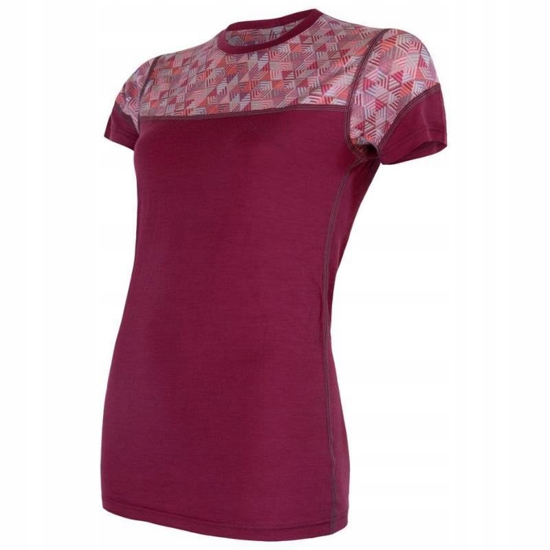 Sensor Triko Merino Impress dámské krátký lilla vzor M