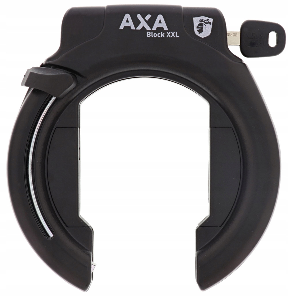 Zabezpieczenie Rowerowe Podkowa Blokada Koła Axa Block XXL Szeroka 2 klucze