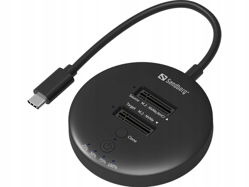 Sandberg Dokovacia stanica Usb-c 3.2 Gen 2 M.2/2.5" Ssd/hdd čierna