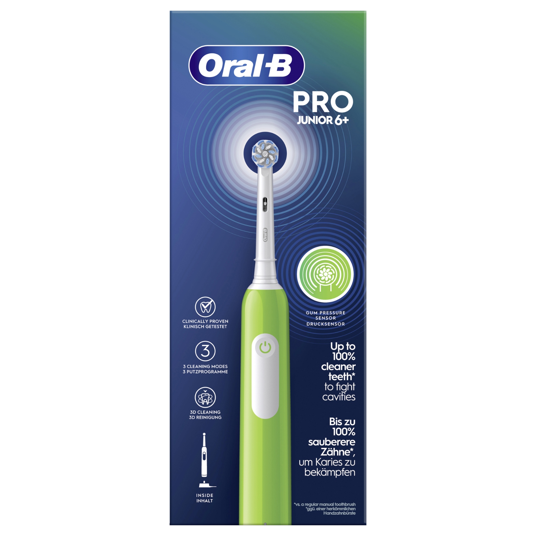 Oral-B Pro Junior elektryczna szczoteczka do zębów Zielona — miniatura 12