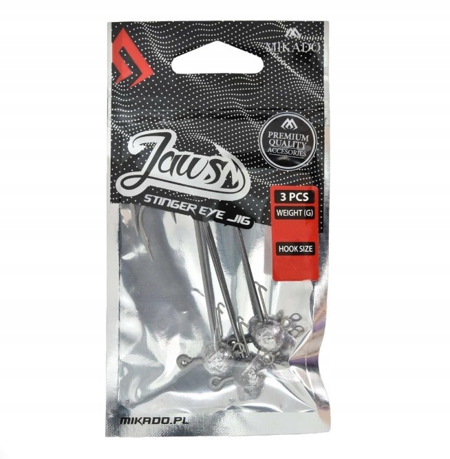 Mikado główka jigowa Jaws Stinger Eye 8/0 10g 3 szt.