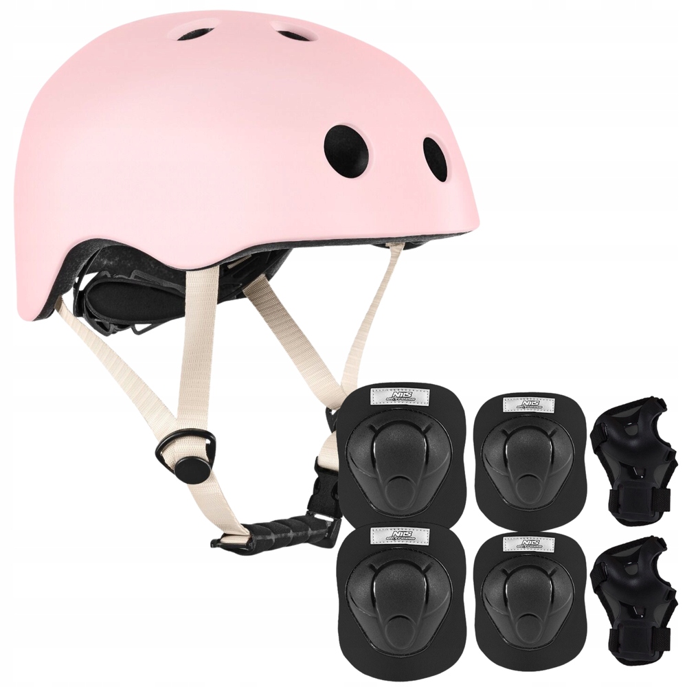 Cyklistická přilba na koloběžku, nastavitelná, odvětrávaná, 54-58 cm chrániče M