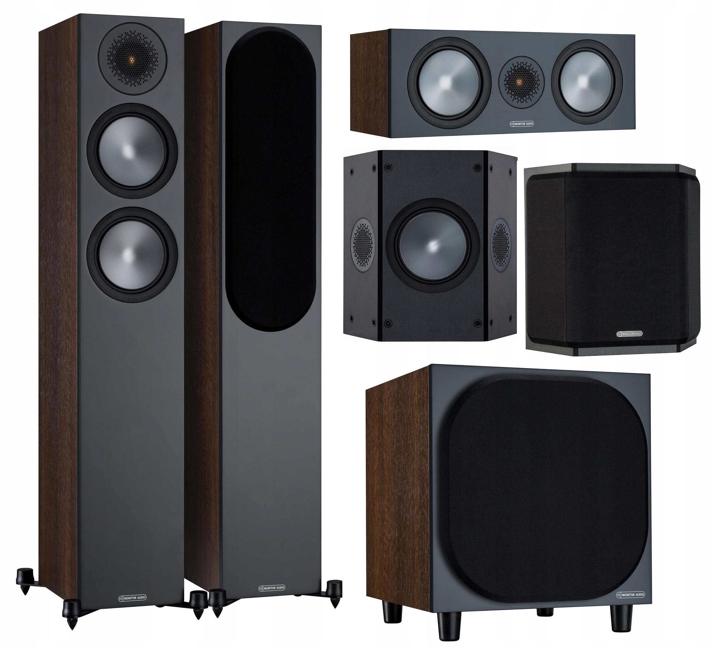 Monitor Audio Bronze 200+FX+C150+W10 Orech 5.1