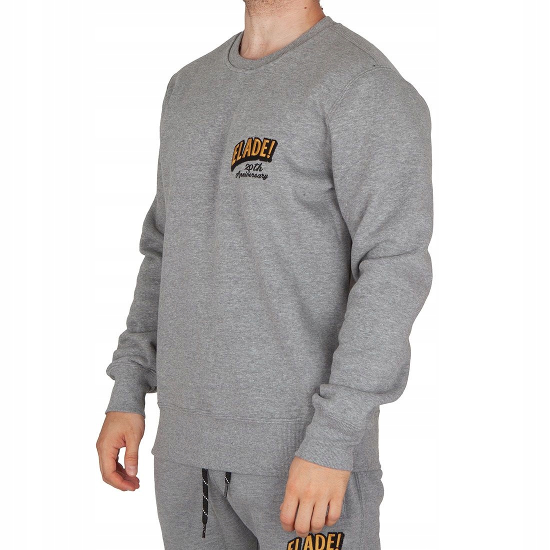 Mikina jednoduchá bez kapuce Elade 20th šedá M