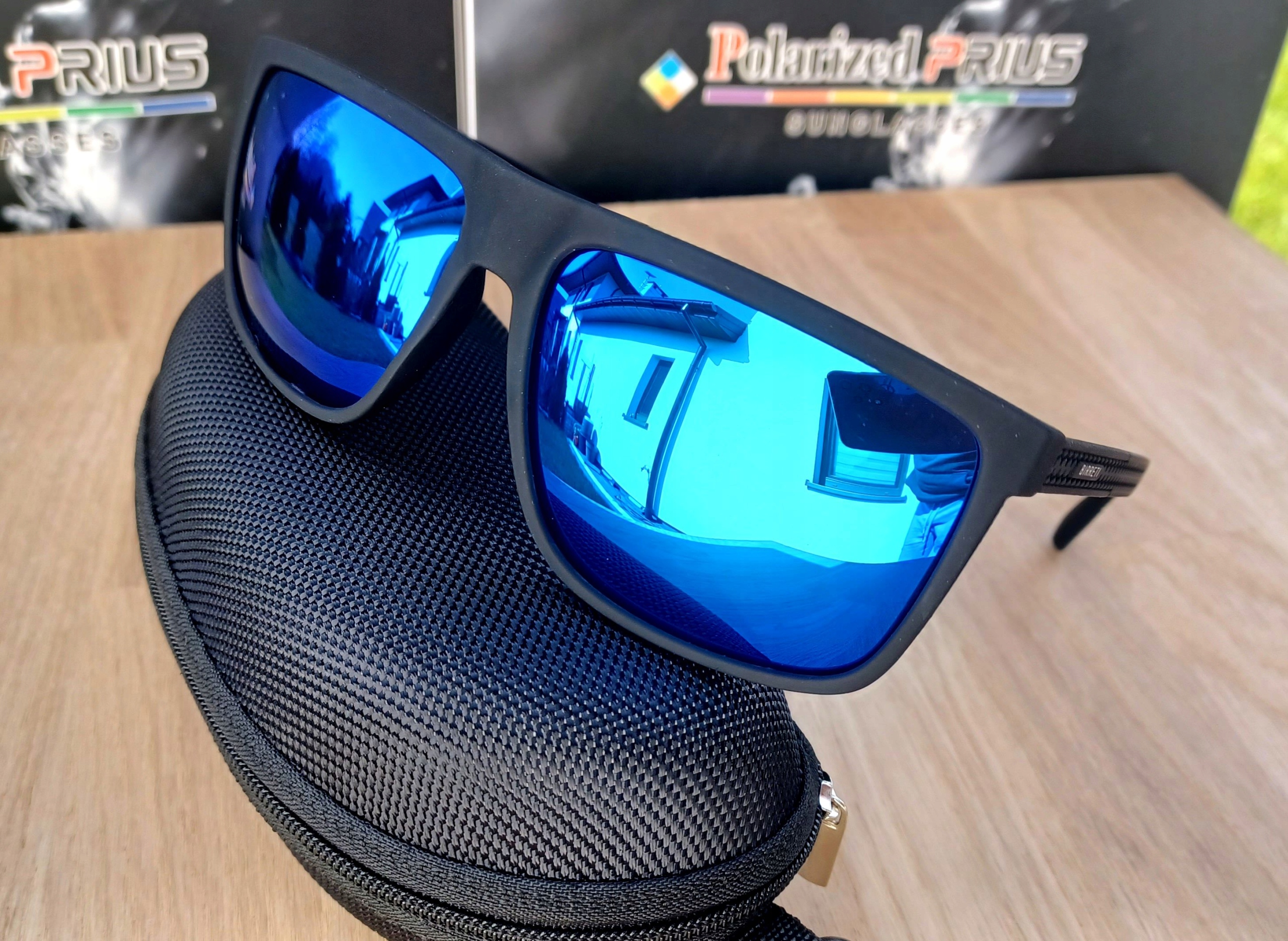 Okulary Męskie Polaryzacyjne LUSTRZANKI UV400 ETUI Marka inna