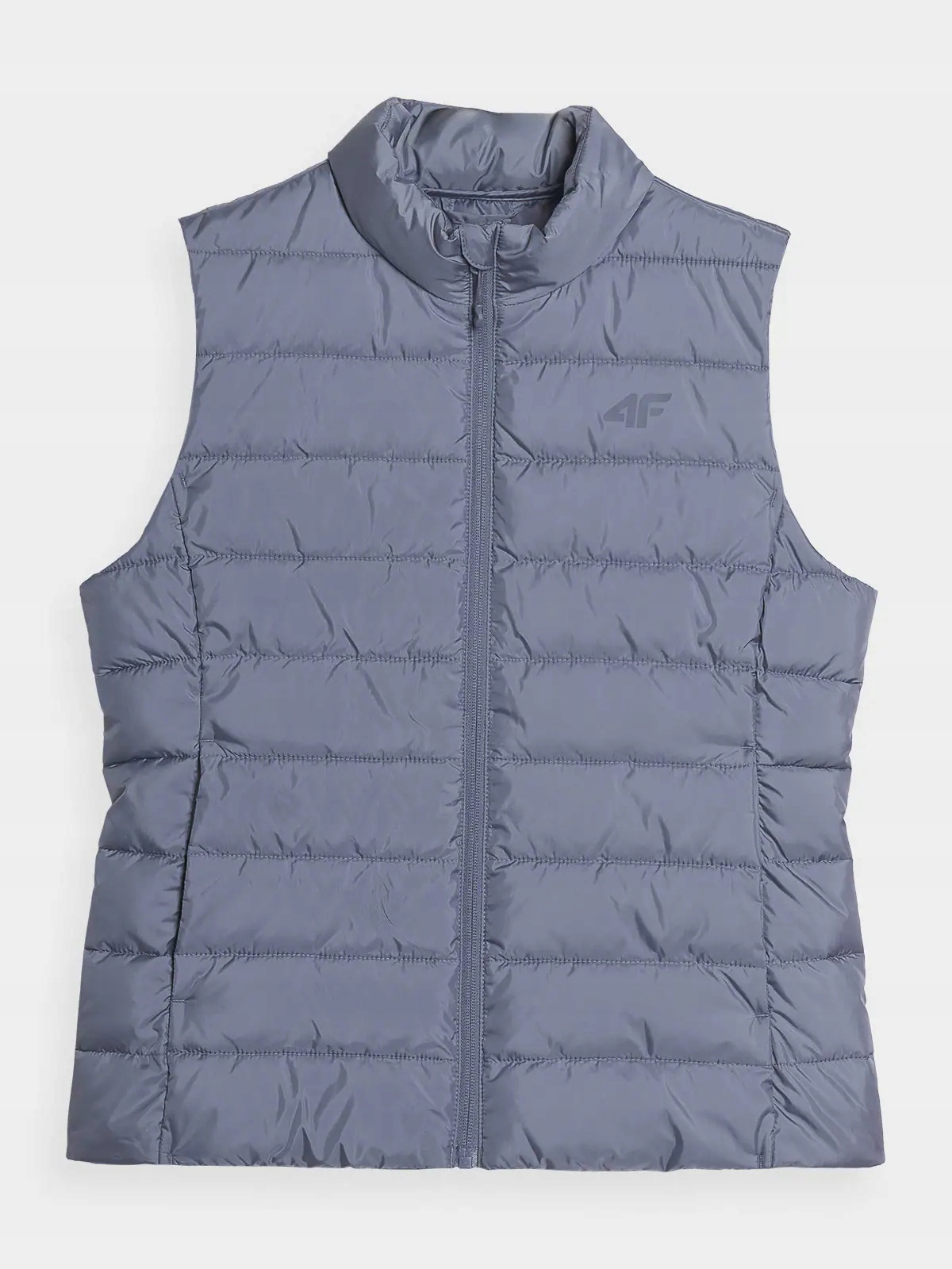 Vesta Péřový 4F Prošívaný Slim Modrý Denim Zip Xs