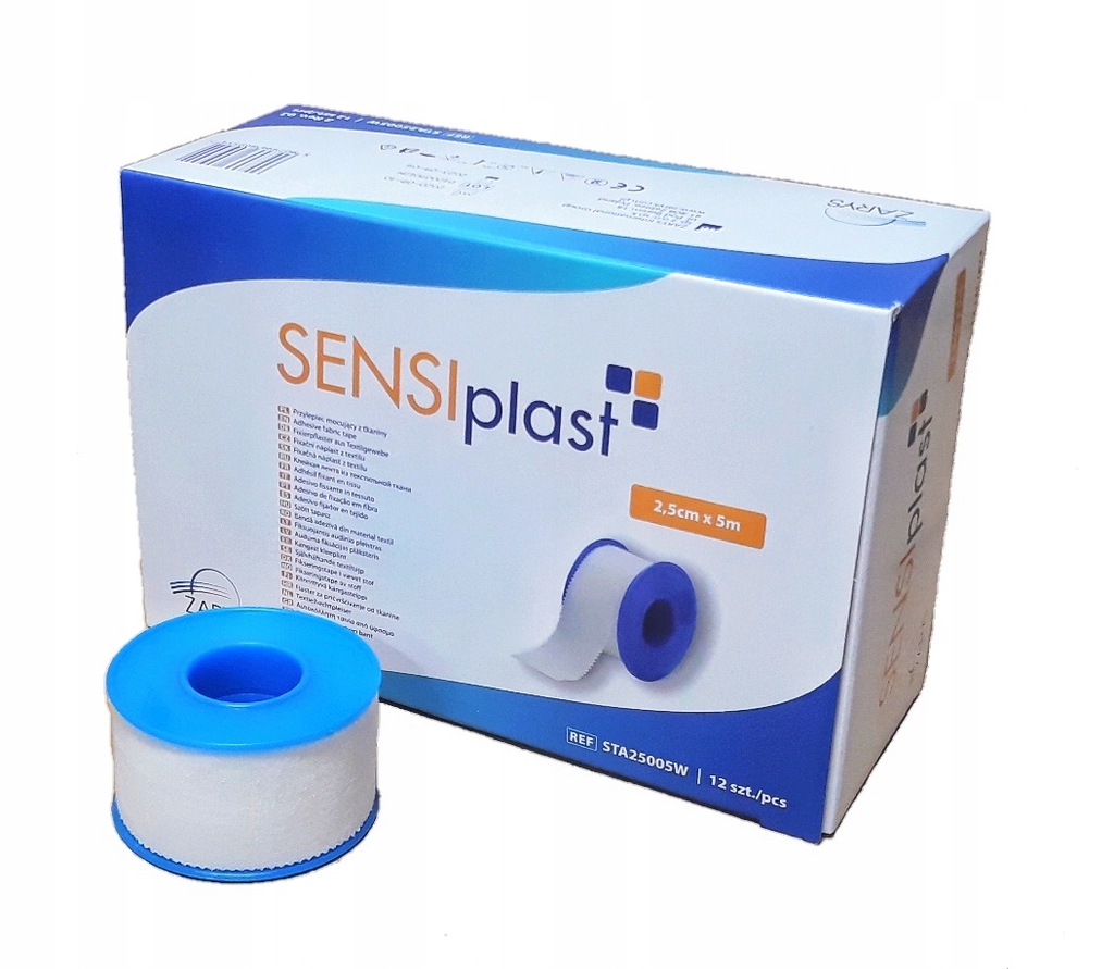 

Zarys Plaster Tkaninowy Sensiplast 2,5cmx5m 12szt