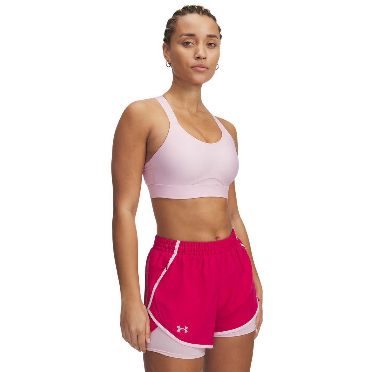 Under Armour Sportovní Podprsenka Infinity High Strappy Prime Pink Xs